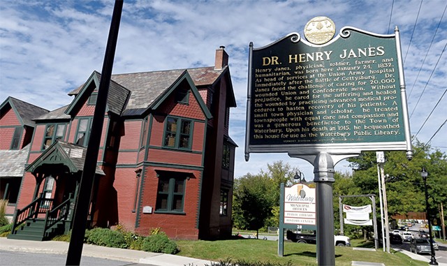 Plaque for Dr. Henry Janes, a central figure in the Waterbury Adventure Challenge - JEB WALLACE-BRODEUR