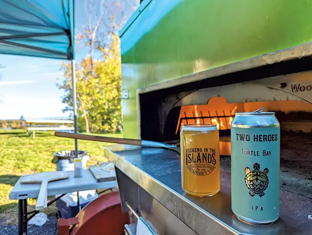Folino's setup for Weekend in the Islands at Keeler Bay in early October - COURTESY