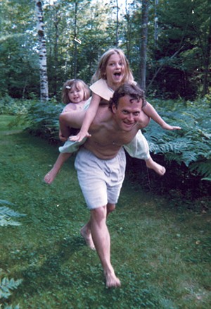 Willem Jewett and his daughters, Anneke (front) and Abi circa 2002 - COURTESY