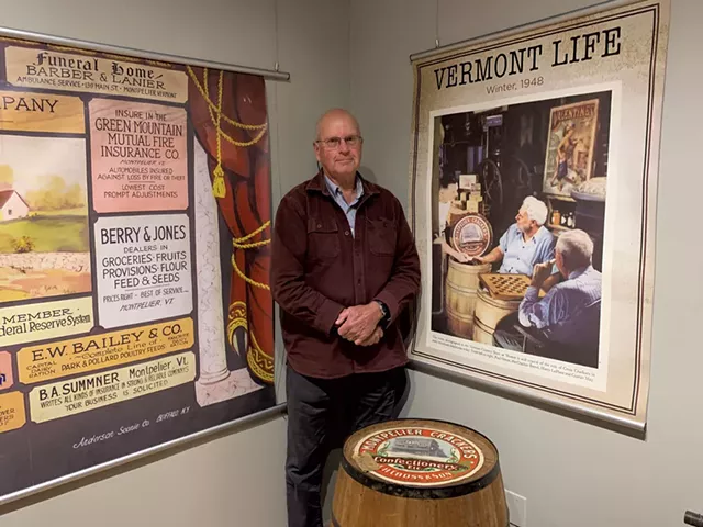 George Edson at the "Common Cracker" exhibit - MELISSA PASANEN