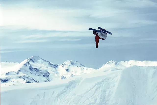 Mike Nick skiing the backcountry at Whistler Mountain in British Columbia circa 2000 - COURTESY