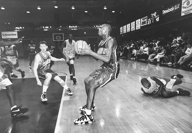 Champlain College's O'Neil Kamaka in 1996 - COURTESY OF CHAMPLAIN COLLEGE SPECIAL COLLECTIONS