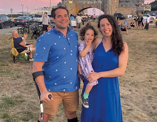 Ryan McLaren with Adrienne Shea and their daughter, Devon - COURTESY