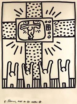 "Untitled" by Keith Haring - COURTESY OF FLEMING MUSEUM OF ART
