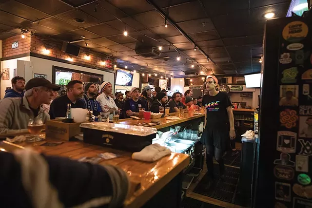Fans watching the World Cup at Finnigan's Pub - LUKE AWTRY