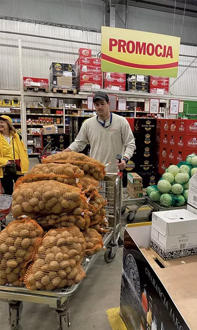 Adam Roof shopping in Poland - COURTESY
