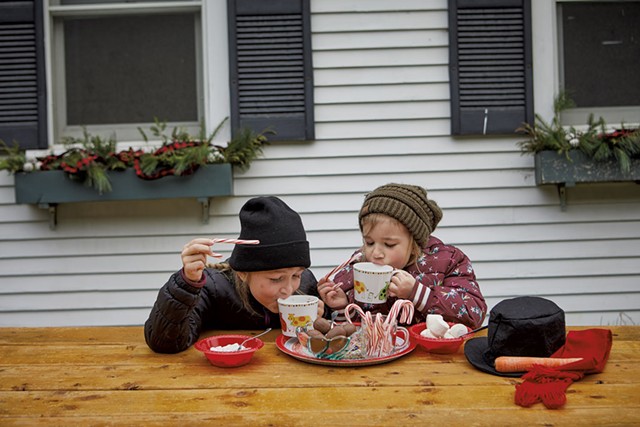 Youngsters enjoying hot cocoa - COURTESY OF JESSICA SIPE