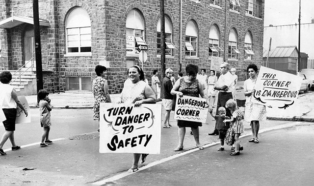 A protest for safe streets  in Philadelphia in 1969 - COURTESY OF THE STREET PROJECT