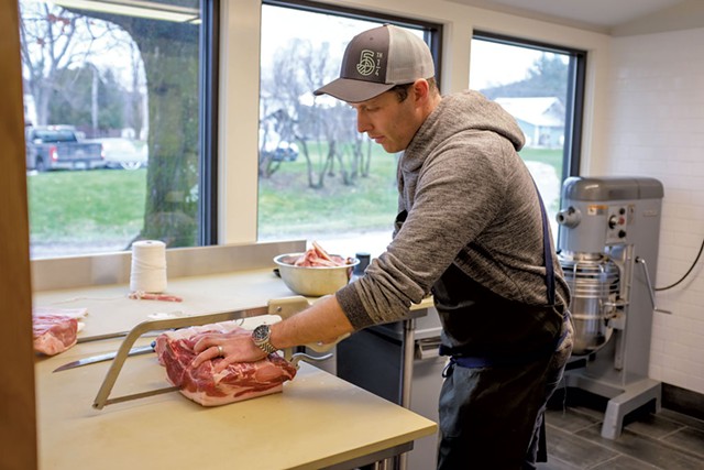 Josh Turka of 5th Quarter Butcher Shop - JORDAN BARRY ©️ SEVEN DAYS