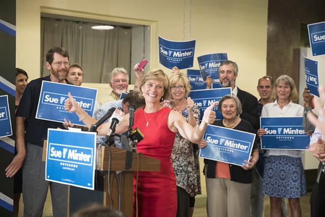 Democratic gubernatorial nominee Sue Minter - JAMES BUCK/FILE