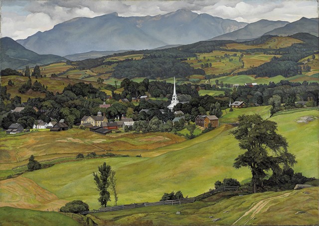 "Village of Stowe, Vermont" by Luigi Lucioni - COURTESY
