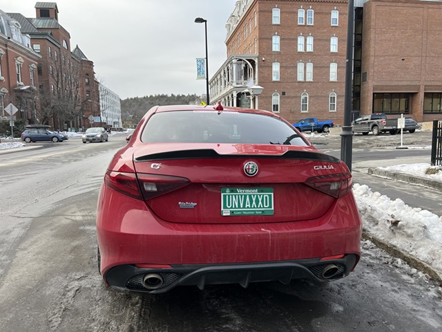 The Alfa Romeo was parked in Montpelier - COURTESY OF KATHY HOFFER