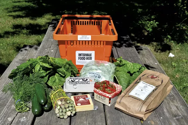 Intervale Food Hub basket in 2017 - FILE: SUZANNE PODHAIZER