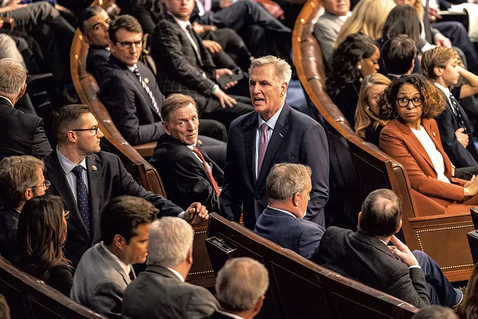 U.S. Rep. Kevin McCarthy confronting GOP members of Congress who voted against him for speaker of the House - JAMES BUCK