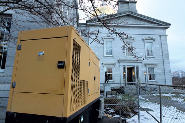 A generator at the Vermont Statehouse - KEVIN MCCALLUM
