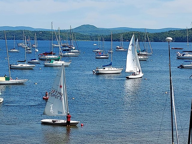 Boats on Lake Champlain - COURTESY