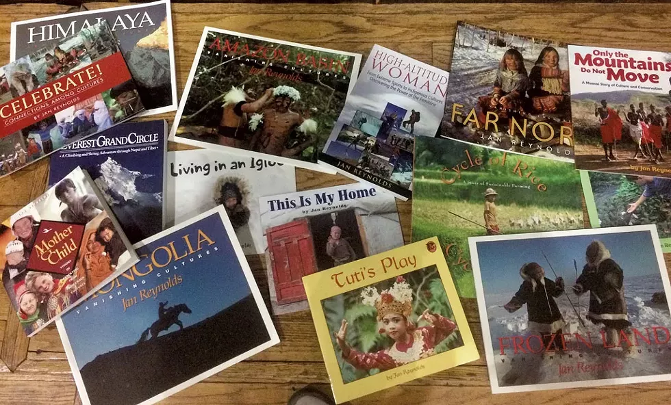 Covers of Jan Reynolds' books - COURTESY OF JAN REYNOLDS