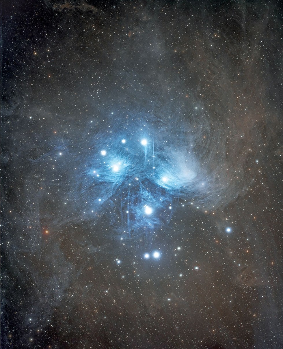 The Pleiades, aka the Seven Sisters, a star cluster about 444 light-years from Earth and visible to the naked eye - COURTESY OF RICHARD WHITEHEAD