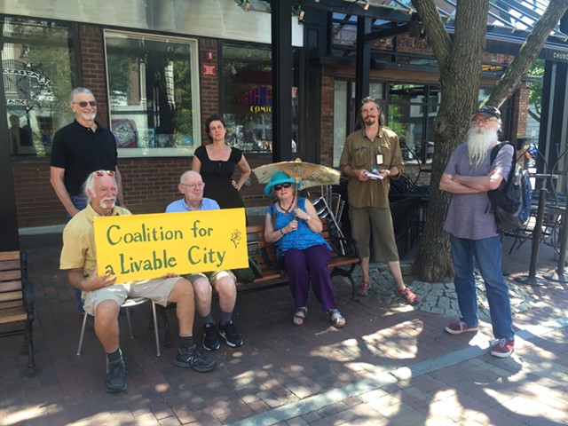 Members of the Coalition for a Livable City, pictured in July - SASHA GOLDSTEIN