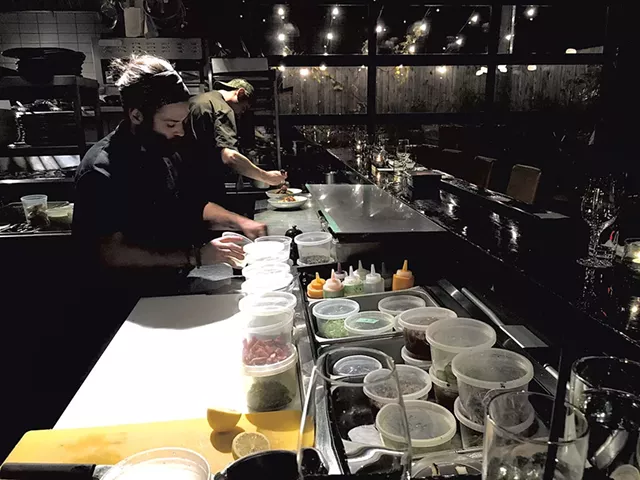 Kitchen staff at Restaurant Manitoba - SUZANNE PODHAIZER