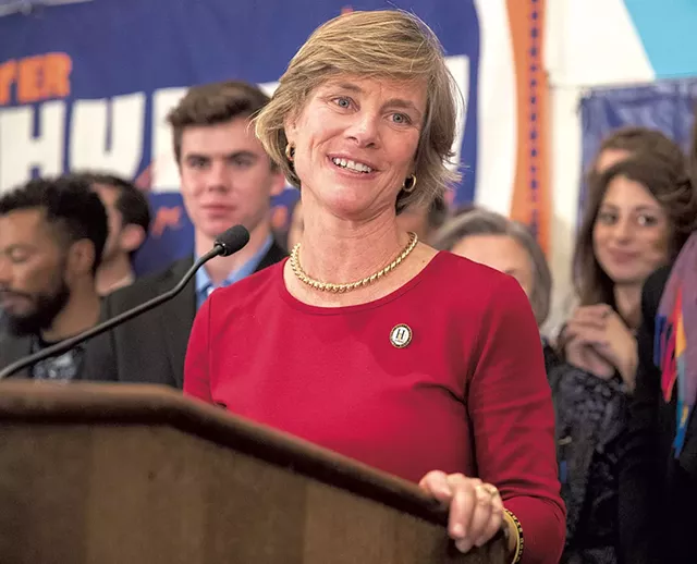 Sue Minter on election night - JAMES BUCK