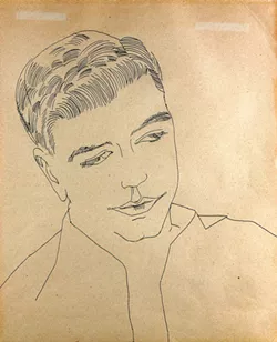 "Untitiled (Portrait of a Young Man)" by Andy Warhol