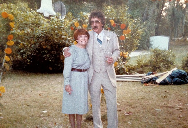 Mike and Marion Martello at their son's wedding in 1983 - COURTESY OF KELLY QUENNEVILLE