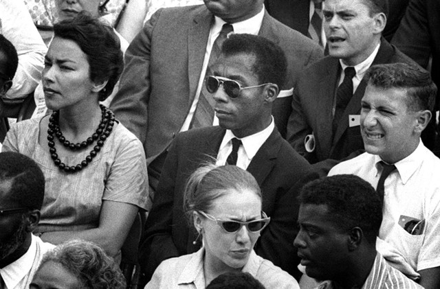 James Baldwin (center) in I Am - Not Your Negro by Raoul Peck - COURTESY OF VERMONT INTERNATIONAL FILM FOUNDATION