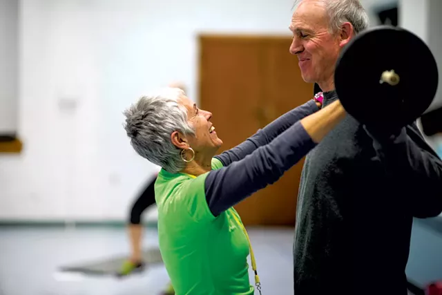 Ginger Lambert teaching a Boot Camp exercise class in Brandon - CALEB KENNA