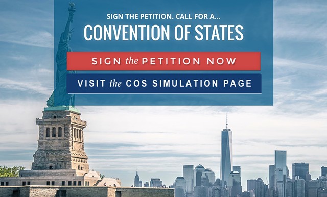 The Convention of States website - SCREENSHOT