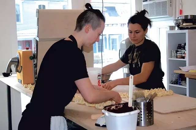 Chelsea Brochu and Neillea Dee at Bohemian Bakery - SUZANNE PODHAIZER