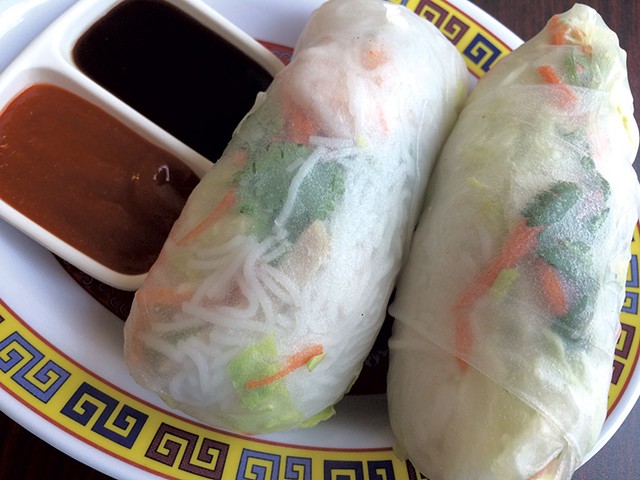 Spring rolls at Namuna Asian Kitchen - SUZANNE PODHAIZER