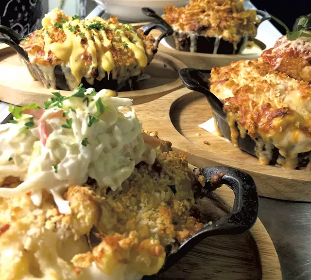 Macaroni and cheese at Our House Bistro