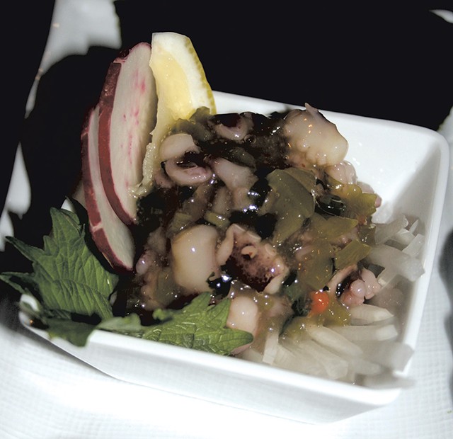 Octopus with wasabi (takowasa) - SUZANNE PODHAIZER