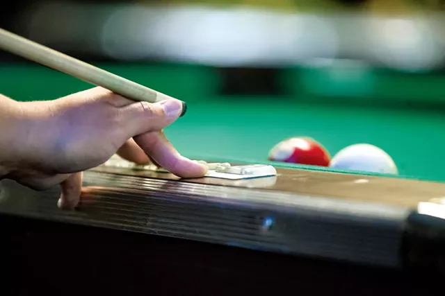Terah Williams playing at the Van Phan Billiards - JAMES BUCK