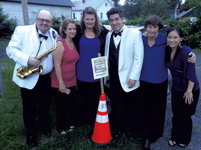 Craftsbury Chamber Players (left to right) Chad Smith, Katherine Winterstein, Mary Rowell, Kenji Bunch, Frances Rowell and Monica Ohuchi - COURTESY OF CCP