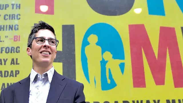Alison Bechdel at Circle in the Square Theatre, 2016 - EVA SOLLBERGER