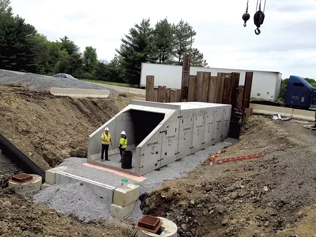 The pedestrian tunnel under Route 7 in Charlotte - MOLLY WALSH