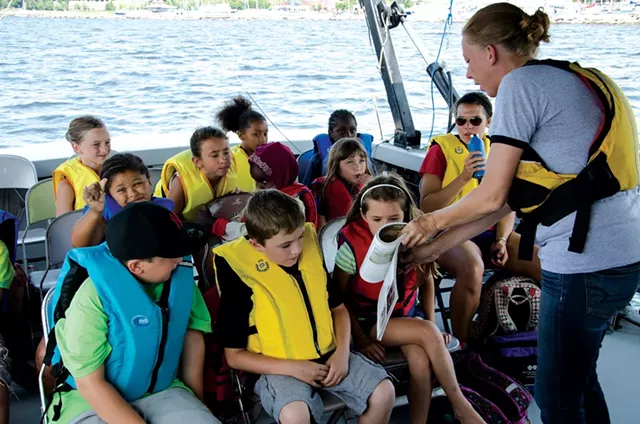 Visitors on a shipwreck tour - PHOTOS COURTESY OF LAKE CHAMPLAIN MARITIME MUSEUM