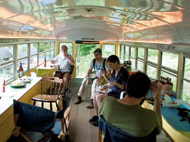 Inside the bus - HANNAH PALMER EGAN
