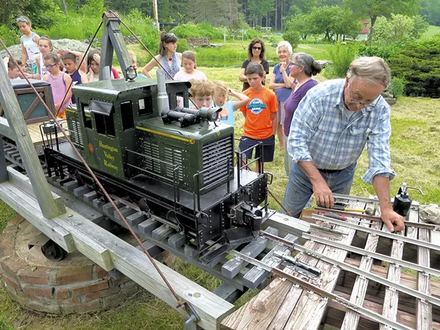 Mark Smith at the railroad turntable - MATTHEW THORSEN