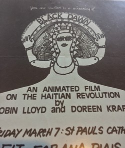 Original flyer for “Black Dawn”