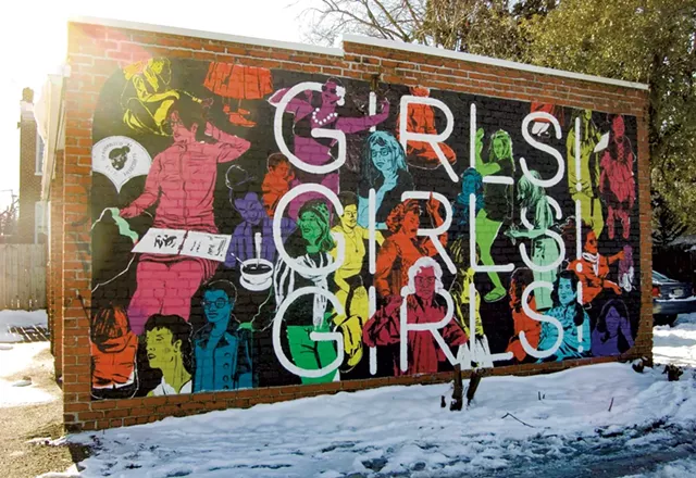 The first "Girls! Girls! Girls!" mural in Richmond, Va.