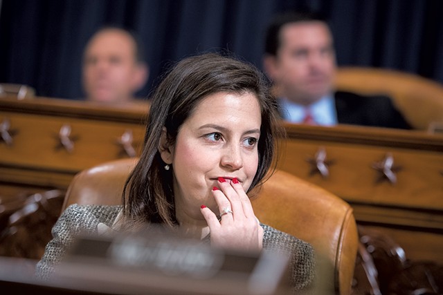 Congresswoman Elise Stefanik at a House Intelligence Committee hearing in March - CQ ROLL CALL VIA AP IMAGES