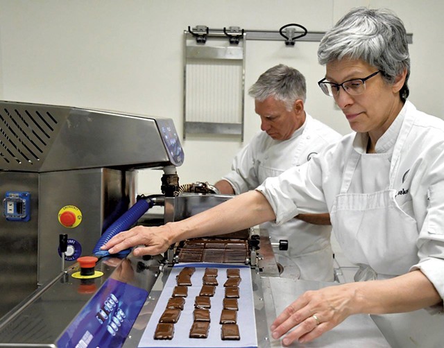 Kevin (left) and Laura Toohey of Bijou Fine Chocolate - LEE KROHN