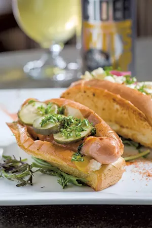 Hot dogs at Citizen Cider - OLIVER PARINI