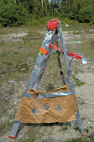 Shot-up stepladder - MOLLY WALSH