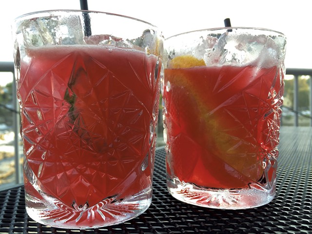 Weaver (left) and Abdon't cocktails - SALLY POLLAK