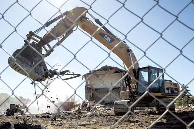 Demolition of Larkin Terrace hotel to make way for a 60-unit apartment complex - JAMES BUCK