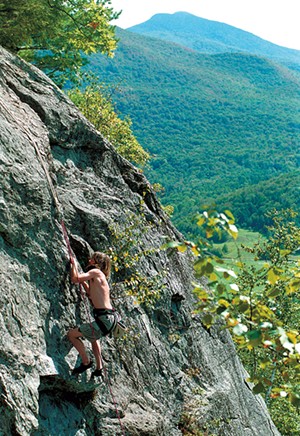 Climber in Lower West Bolton - FILE: JEB WALLACE-BRODEUR